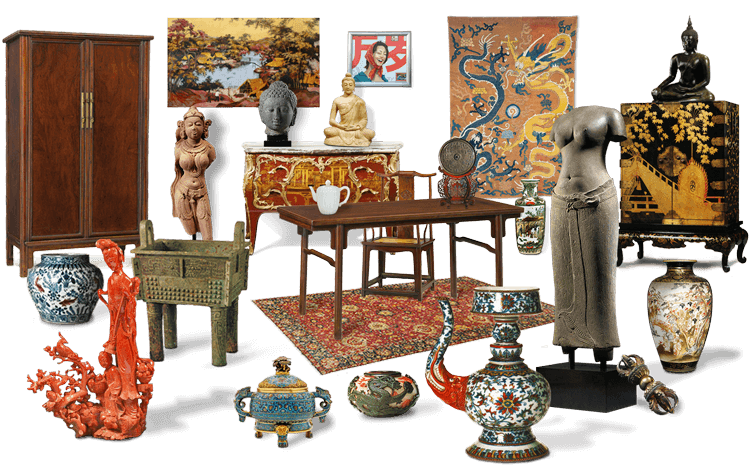 Objets de guerre asiatiques