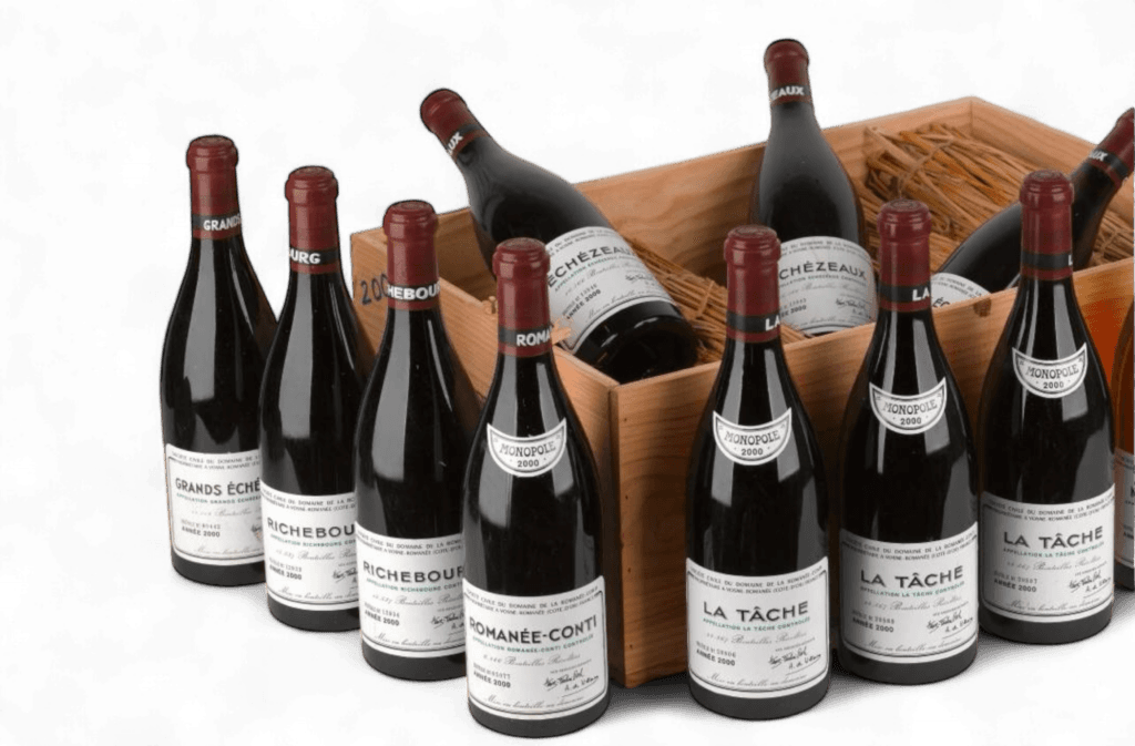 Bouteilles de vin ancien