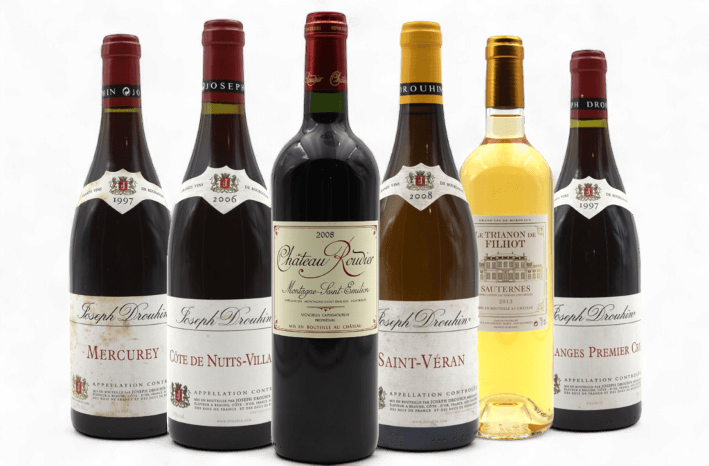 Collection de grands crus